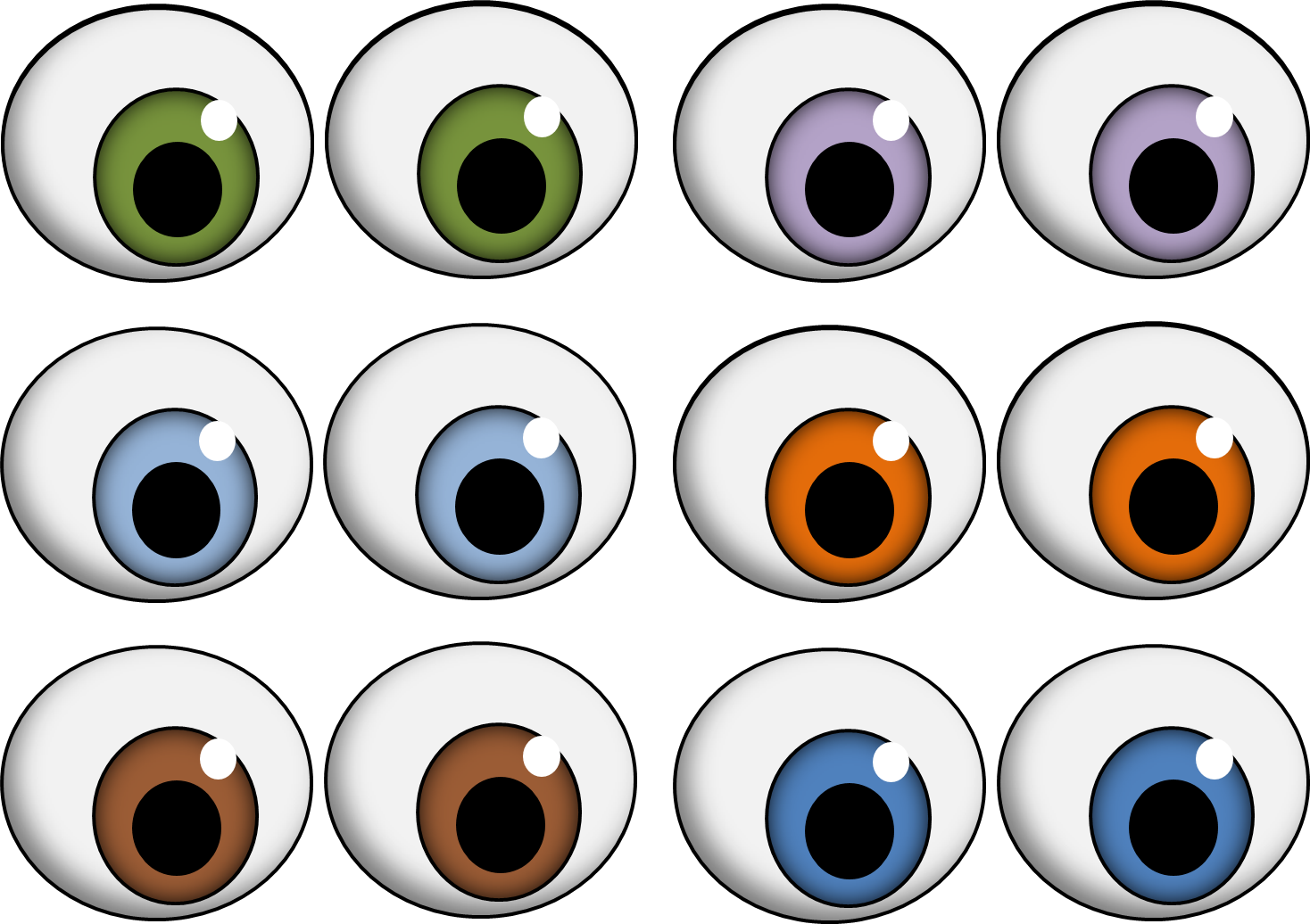 Download PNG image - Minion Eyes PNG Transparent 