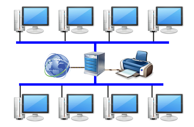Download PNG image - Network Computer Download PNG Image 