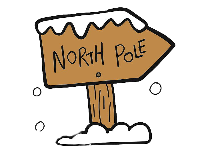 Download PNG image - North Pole Sign PNG Clipart 