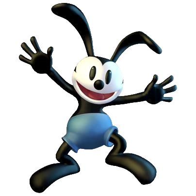 Download PNG image - Oswald The Lucky Rabbit Transparent Background 