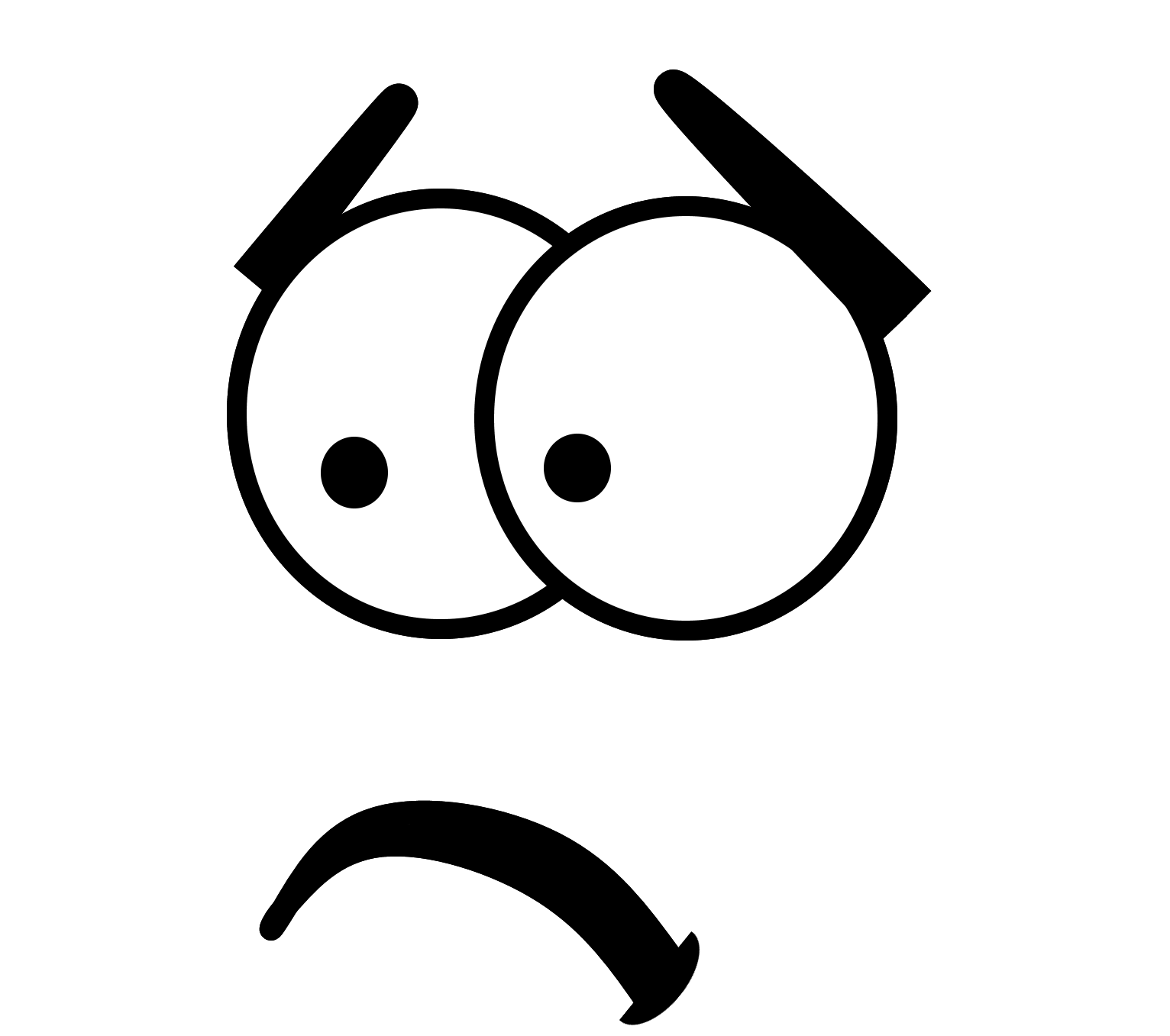 Download PNG image - Outline Face Art Emoji Transparent PNG 