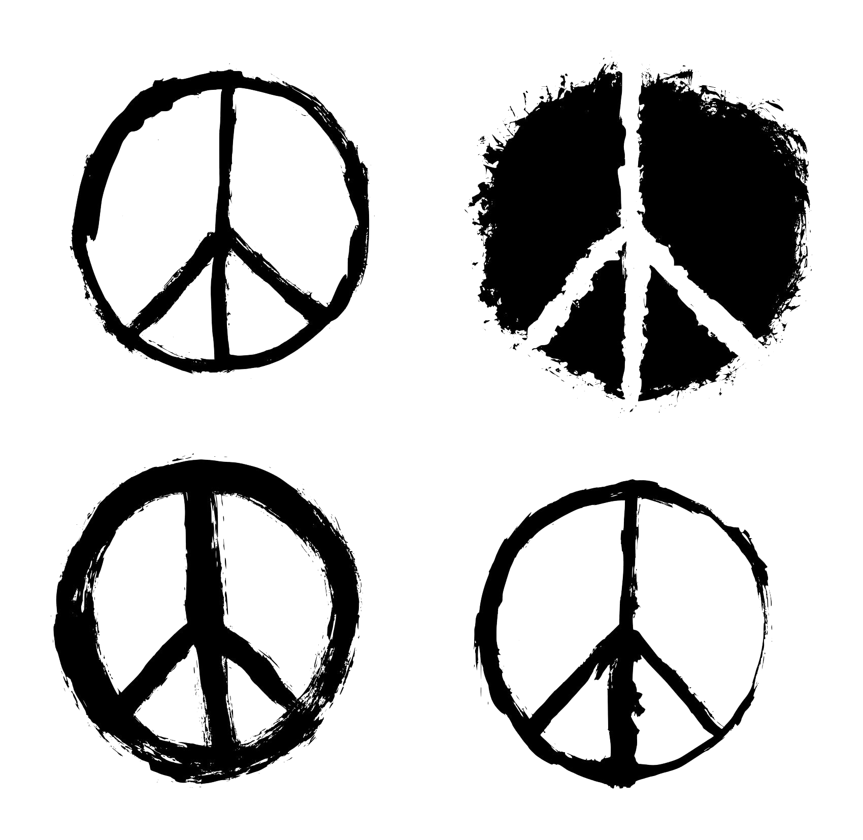 Download PNG image - Peace Symbol Transparent PNG 