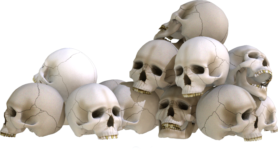 Download PNG image - Pile of Skulls PNG Clipart 