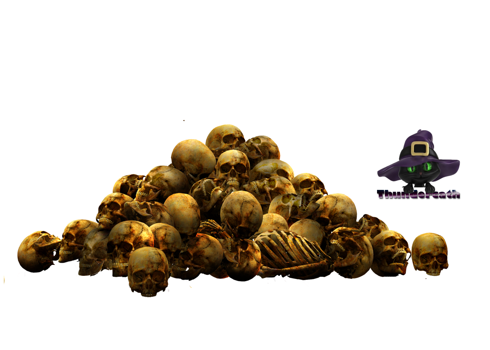 Download PNG image - Pile of Skulls PNG File 