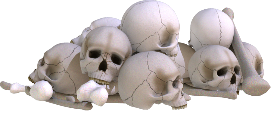 Download PNG image - Pile of Skulls PNG Image 