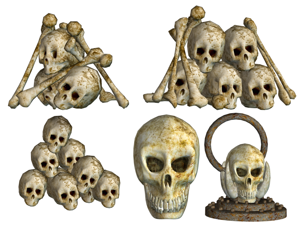 Download PNG image - Pile of Skulls PNG Pic 