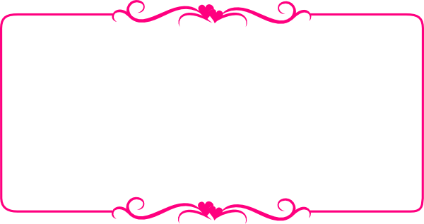 Download PNG image - Pink Border Frame Transparent Background 