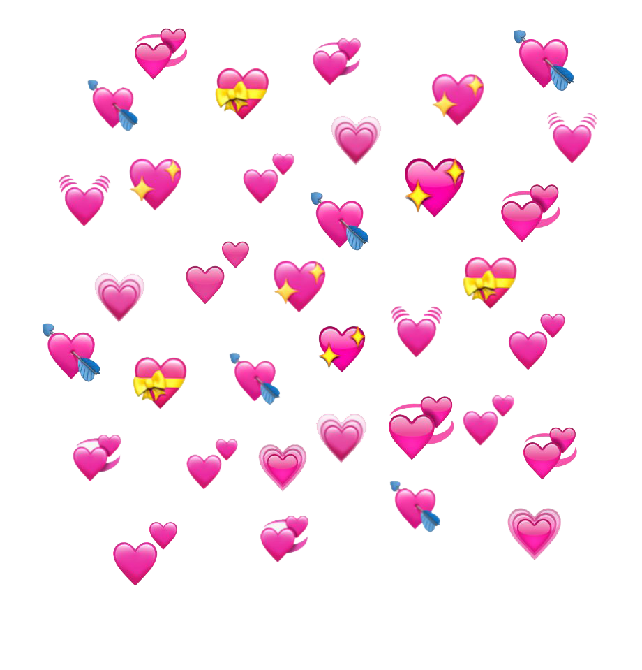 Download PNG image - Pink Heart Emoji PNG Transparent Image 