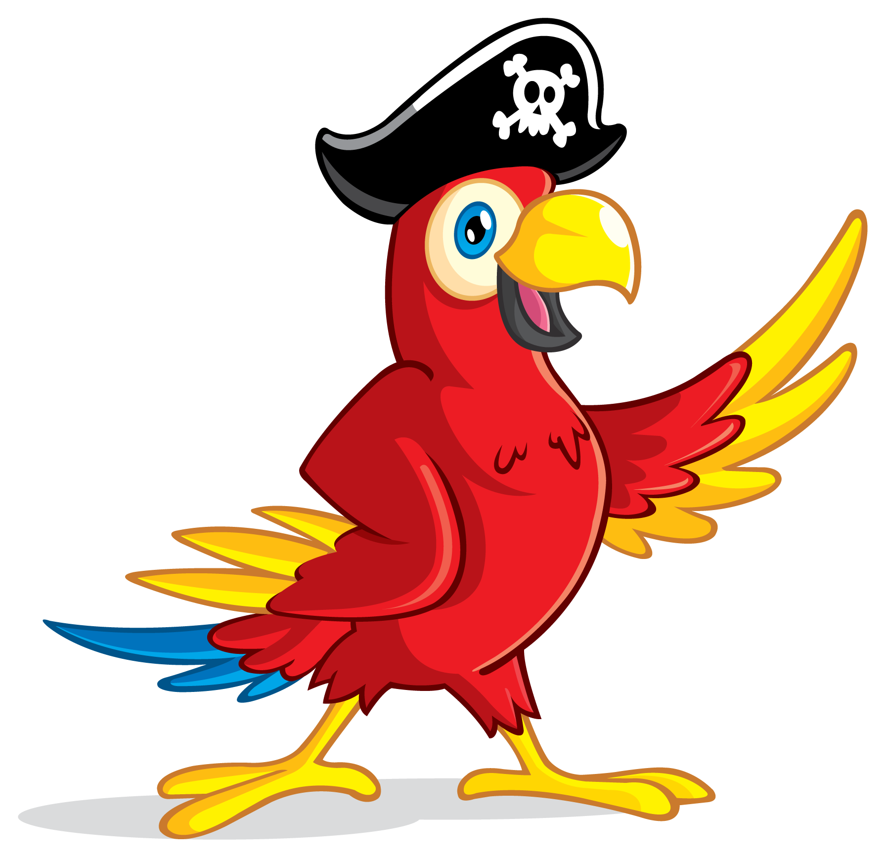 Download PNG image - Pirate Parrot PNG Transparent Image 
