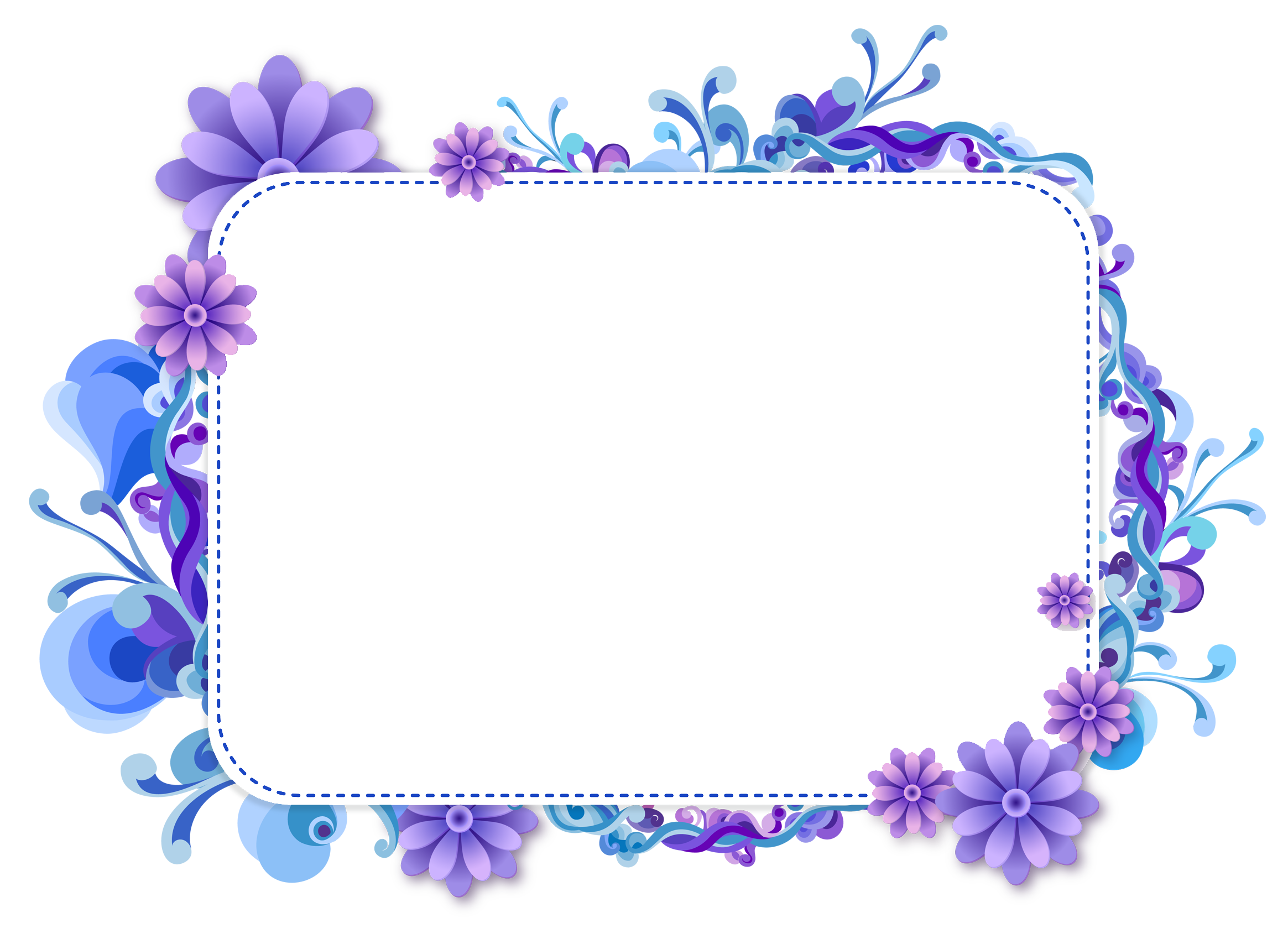 Download PNG image - Purple Border Frame Transparent PNG 