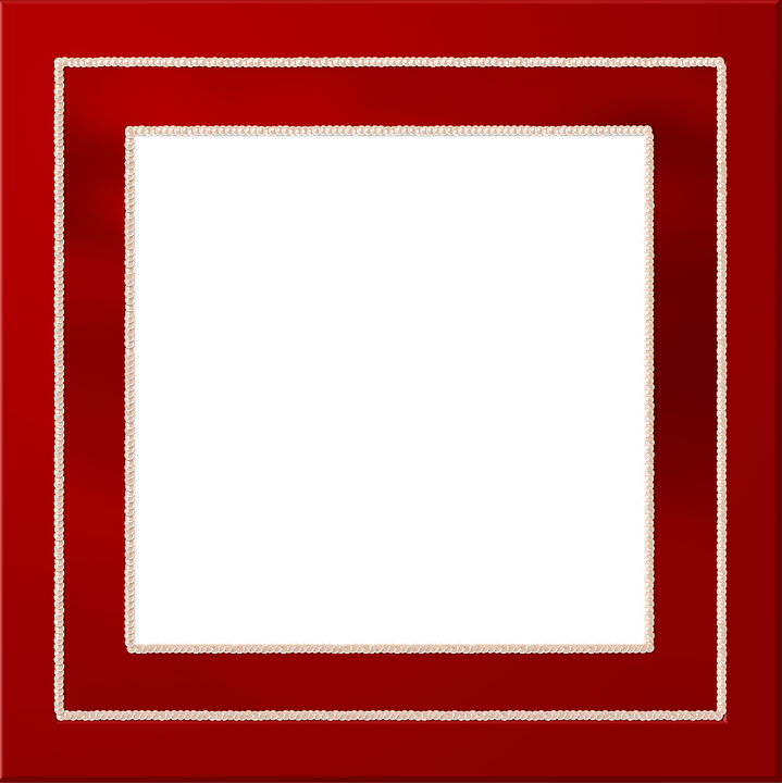 Download PNG image - Red Border Frame PNG Picture 