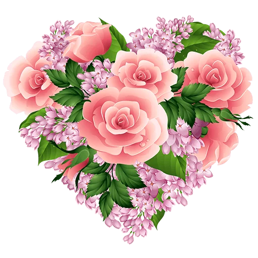 Download PNG image - Rose Heart PNG Transparent Picture 