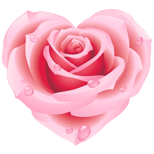 Download PNG image - Rose Heart PNG Transparent 