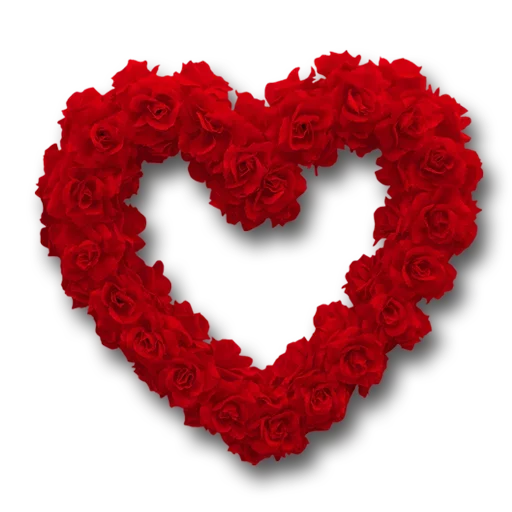 Download PNG image - Rose Heart Transparent PNG 