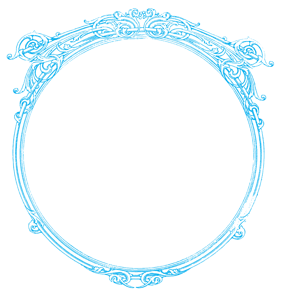 Download PNG image - Round Frame PNG Picture 