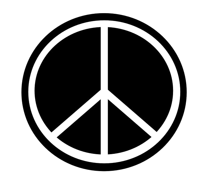 Download PNG image - Round Peace Symbol PNG File 