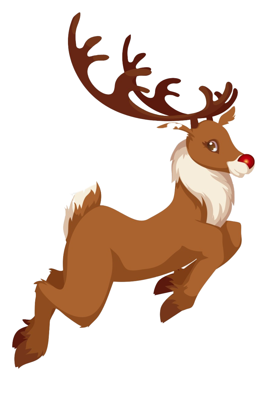 Download PNG image - Rudolph Running PNG File 