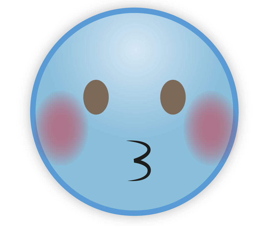 Download PNG image - Sky Blue Emoji PNG Free Download 