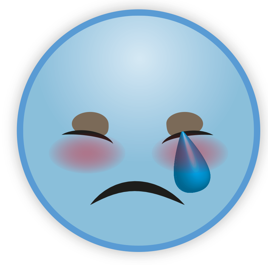 Download PNG image - Sky Blue Emoji PNG Image 