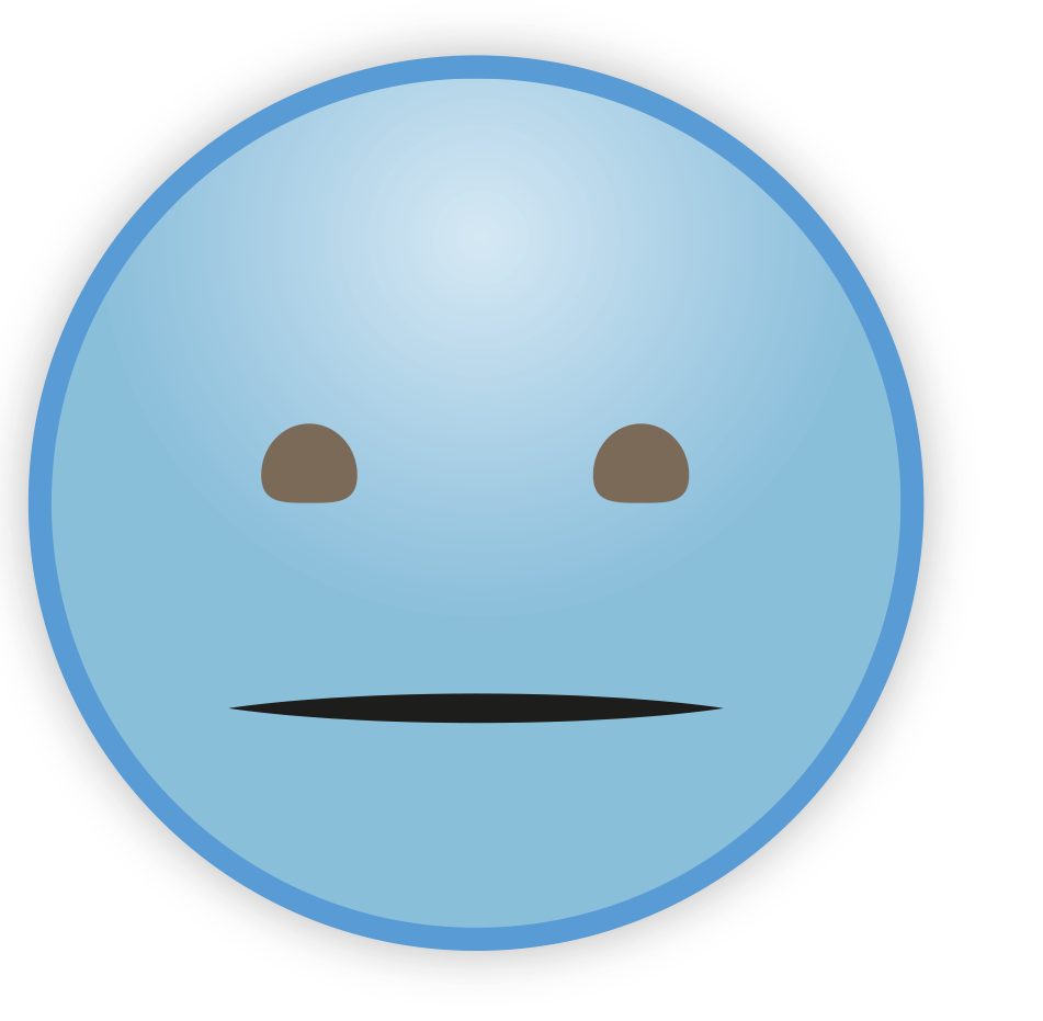 Download PNG image - Sky Blue Emoji Transparent Background 