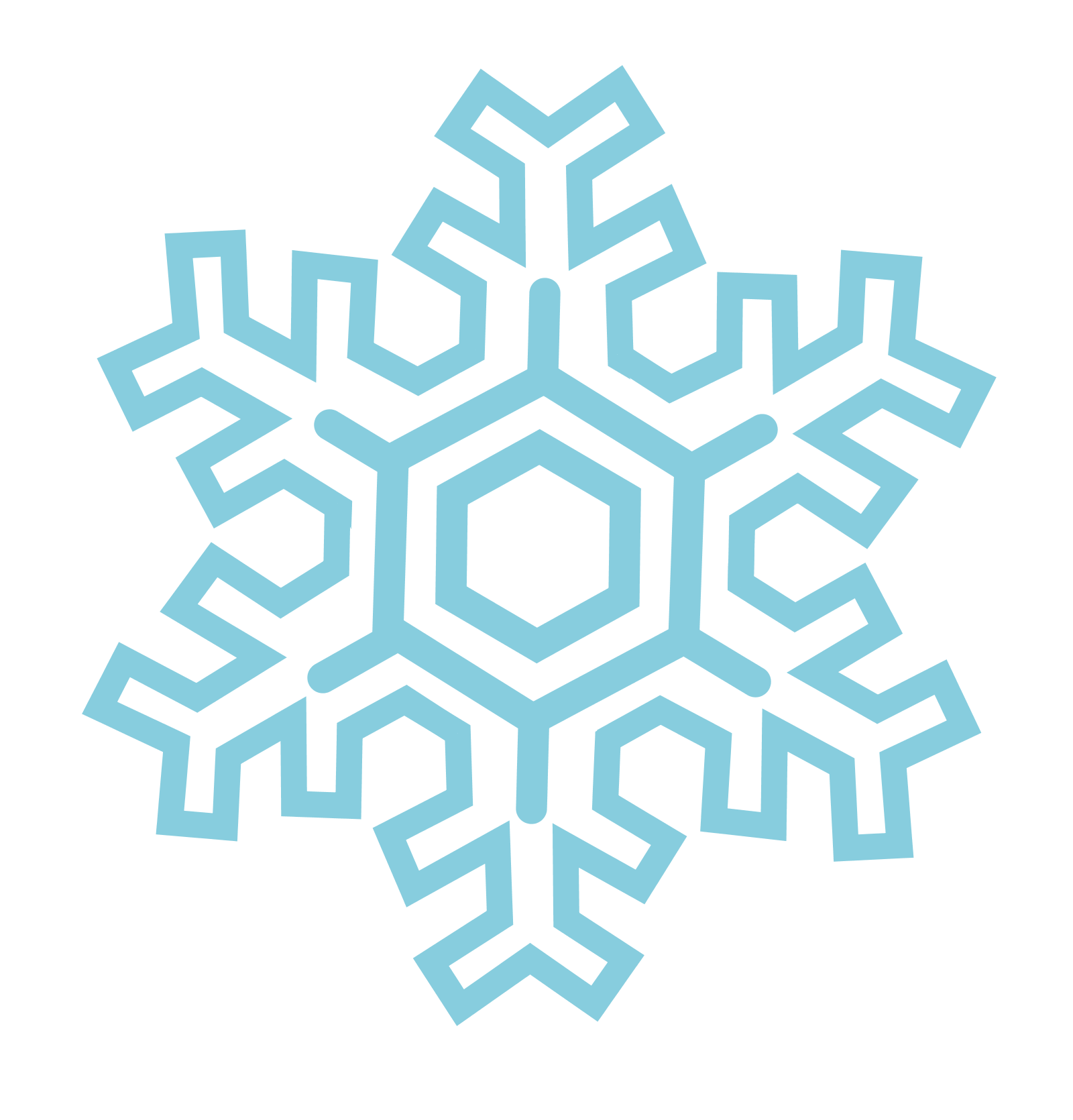 Download PNG image - Snowflakes Transparent Background 
