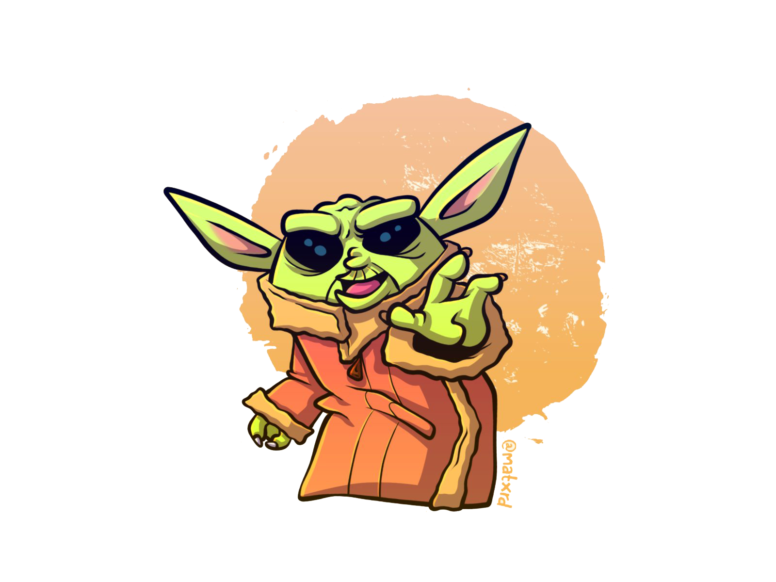 Download PNG image - Star Wars Cute Baby Yoda PNG Clipart 