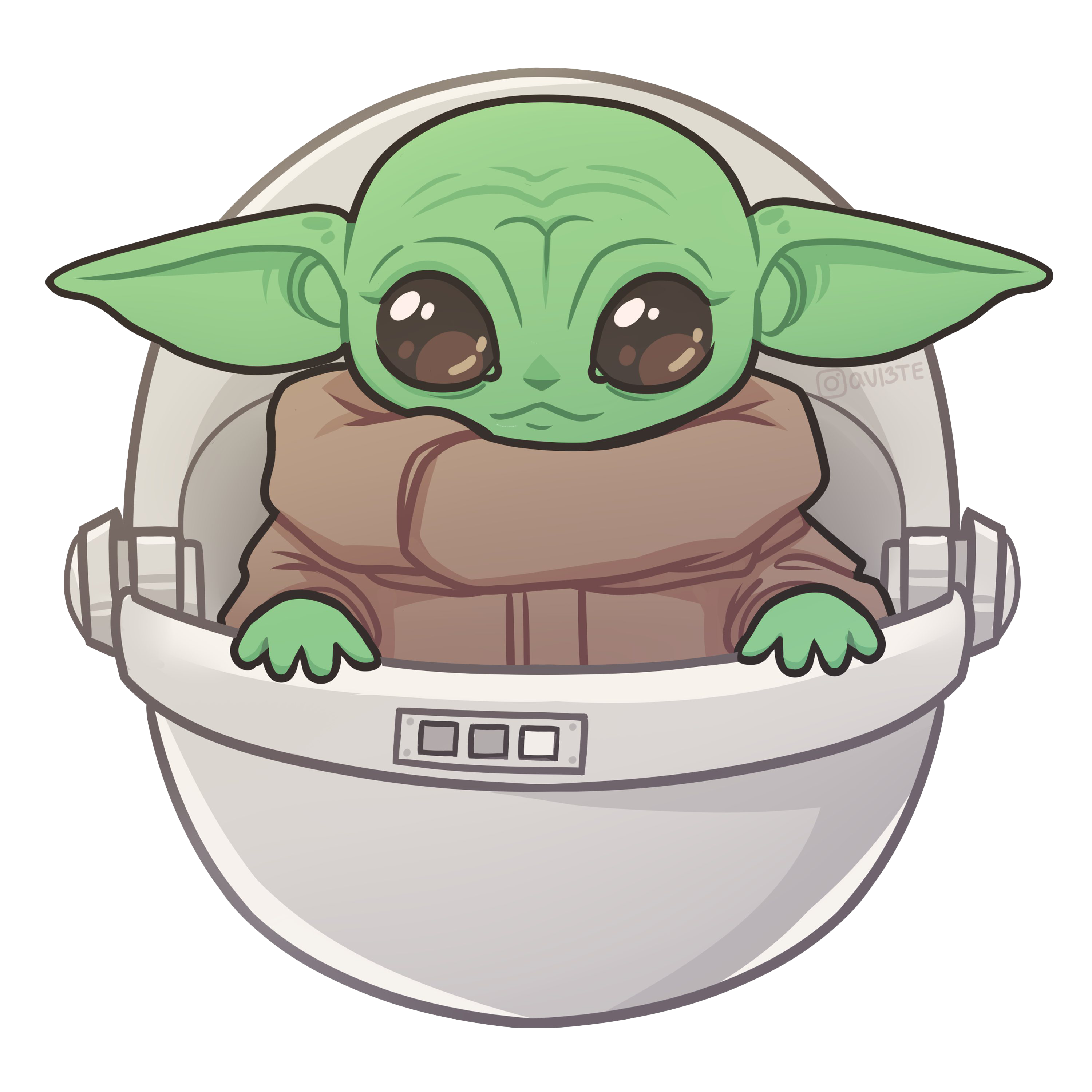 Download PNG image - Star Wars Cute Baby Yoda PNG Photos 