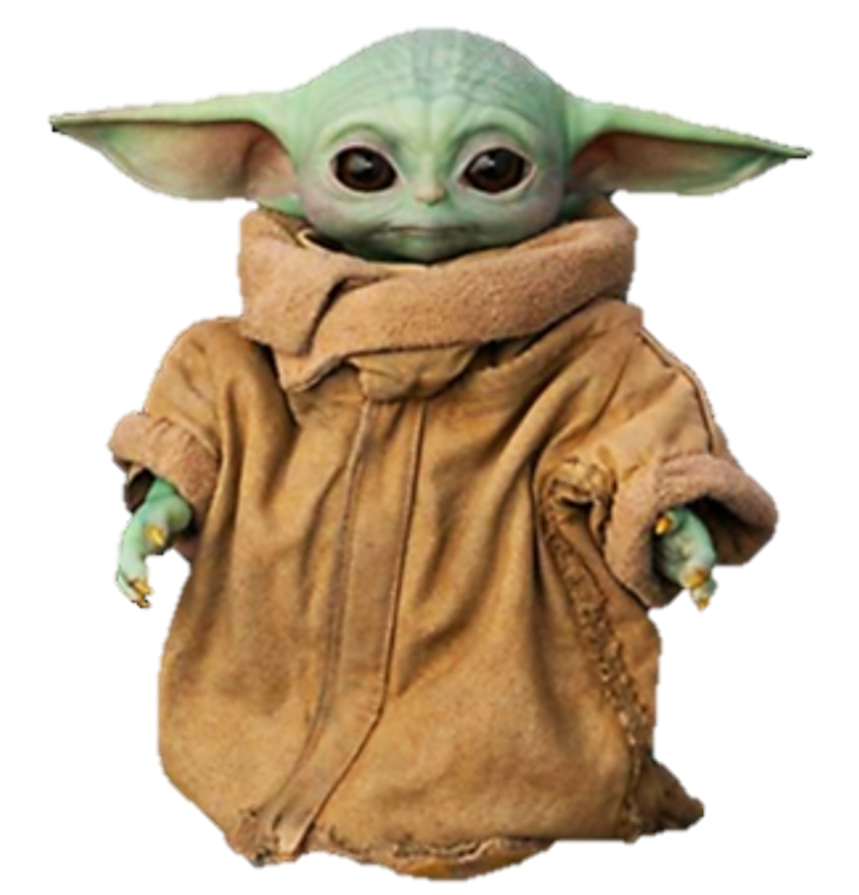 Download PNG image - Star Wars Cute Baby Yoda Transparent PNG 
