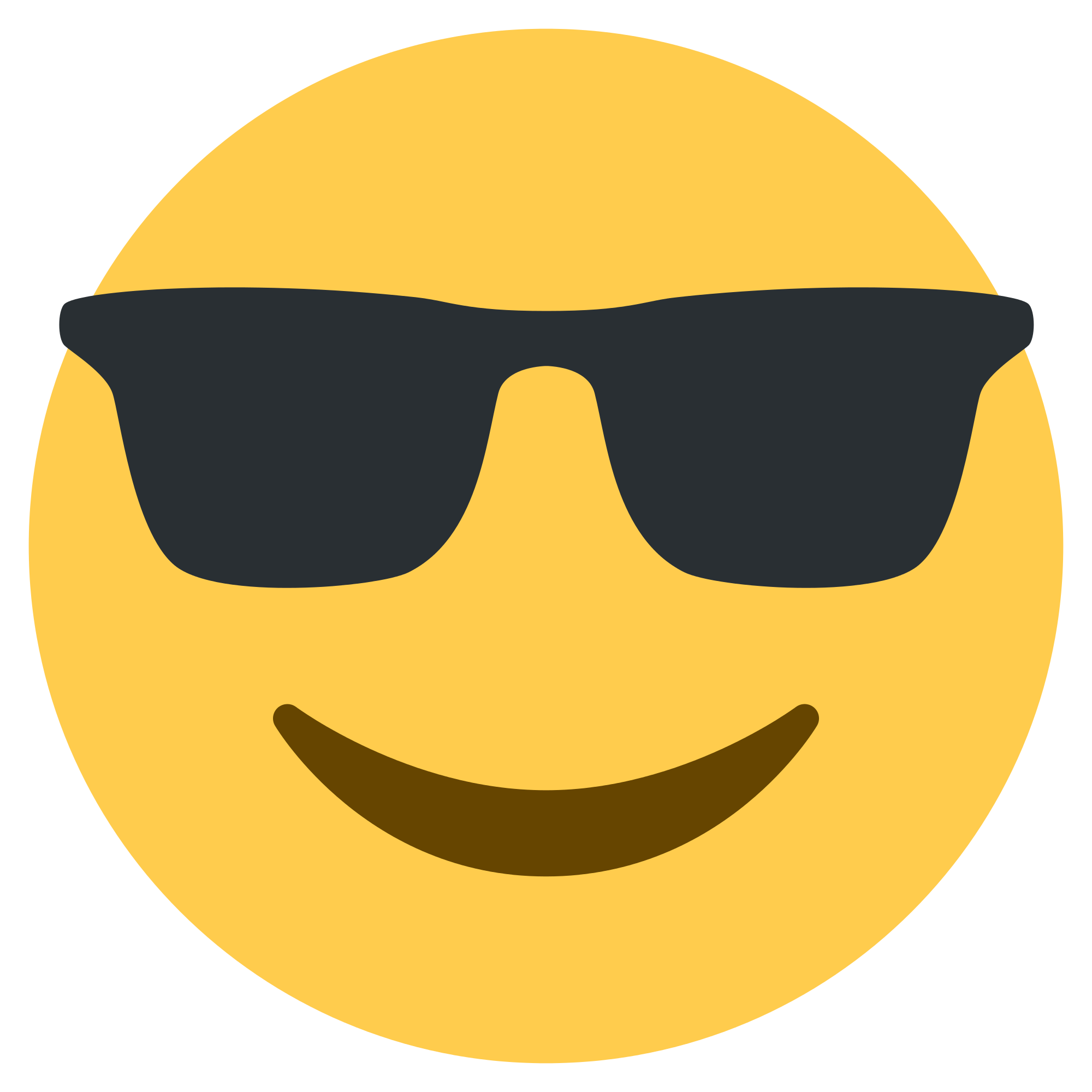 Download PNG image - Sunglasses Emoji PNG Transparent Background 