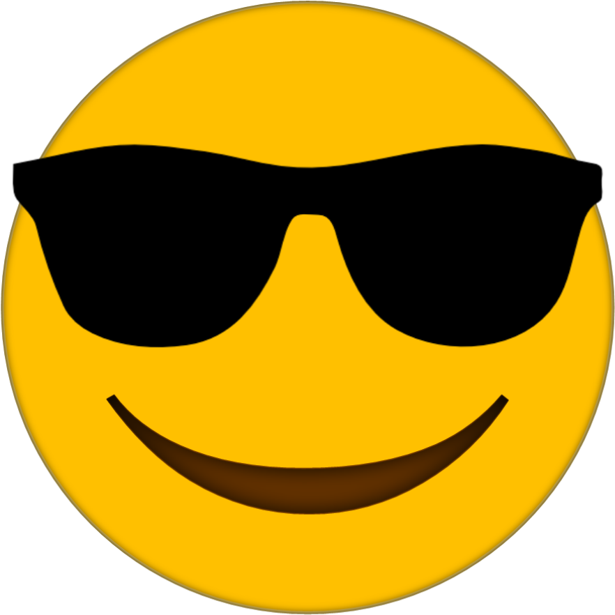 Download PNG image - Sunglasses Emoji PNG Transparent Image 