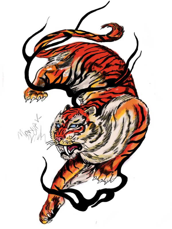 Download PNG image - Tiger Tattoos PNG Free Download 