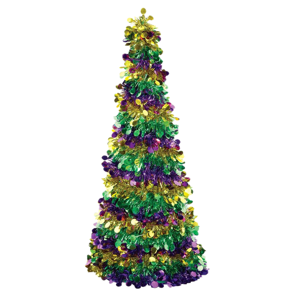 Download PNG image - Tinsel Christmas Tree PNG HD 