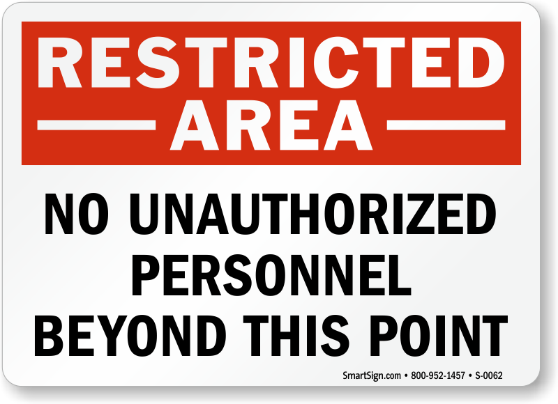 Download PNG image - Unauthorized Sign PNG HD 