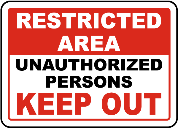Download PNG image - Unauthorized Sign PNG Image 