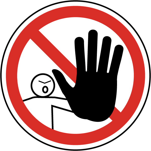 Download PNG image - Unauthorized Sign PNG Transparent Image 