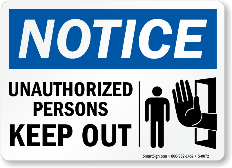 Download PNG image - Unauthorized Sign PNG Transparent 