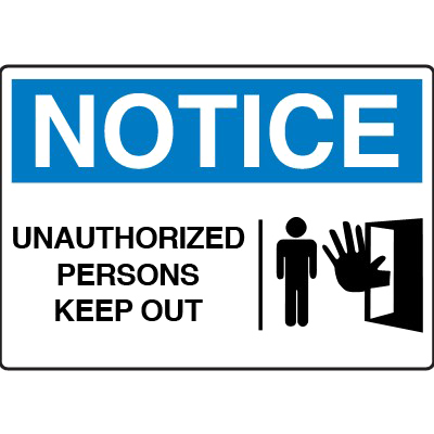 Download PNG image - Unauthorized Sign Transparent PNG 