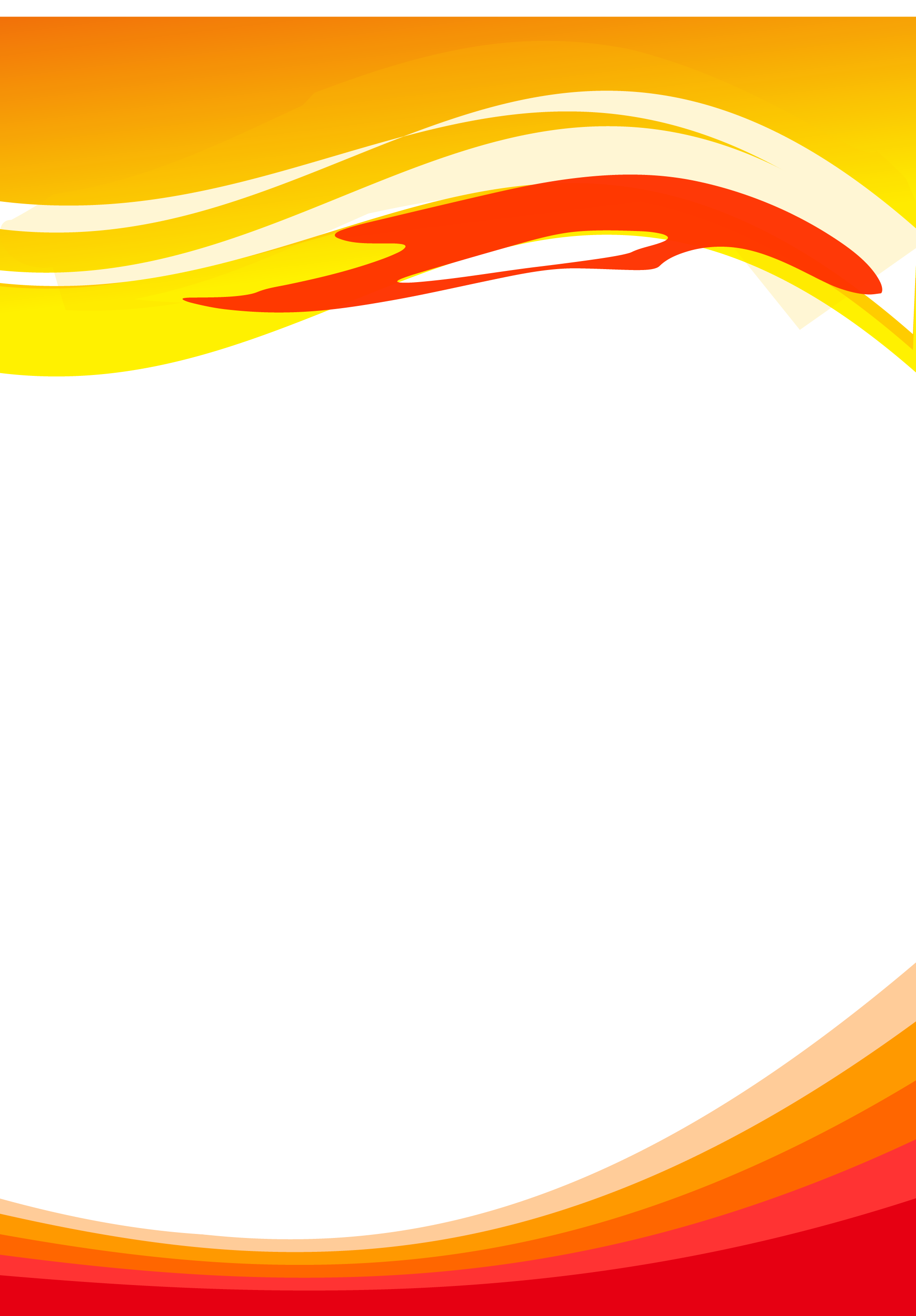 Download PNG image - Vector Orange Wave Transparent Background 