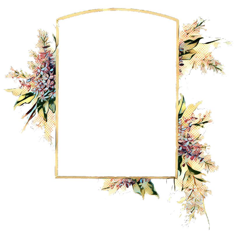 Download PNG image - Vintage Floral Frame PNG Photo 