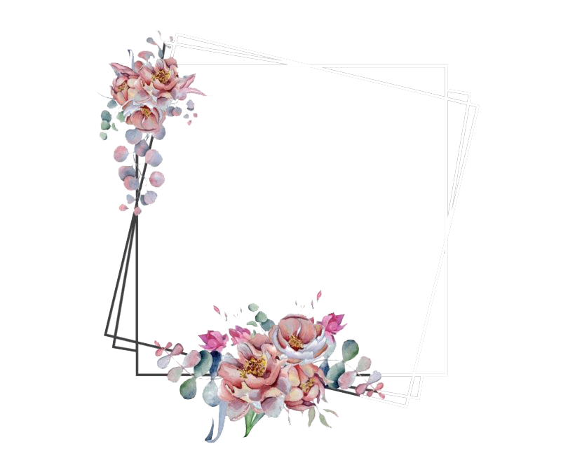 Download PNG image - Watercolor Floral Flower Frame PNG Image 