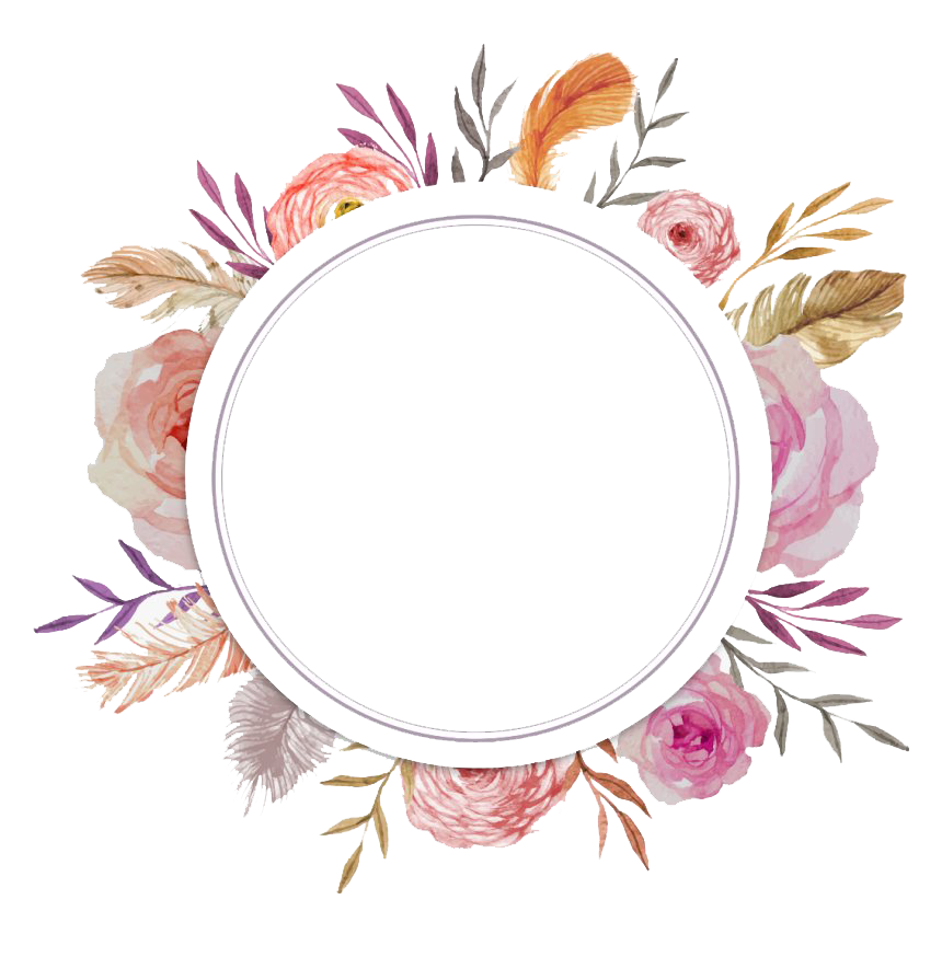 Download PNG image - Watercolor Floral Flower Frame PNG Transparent Image 