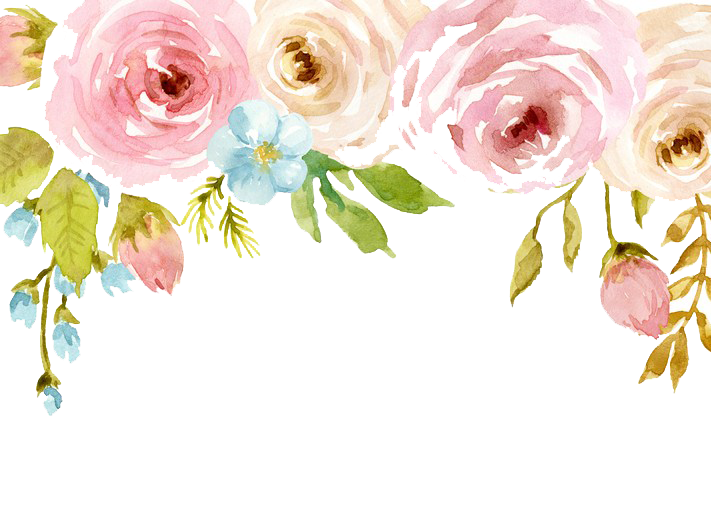 Download PNG image - Watercolor Flowers PNG Background 