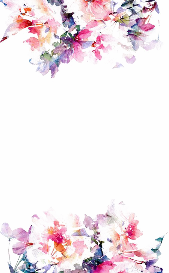 Download PNG image - Watercolor Flowers PNG HD Quality 