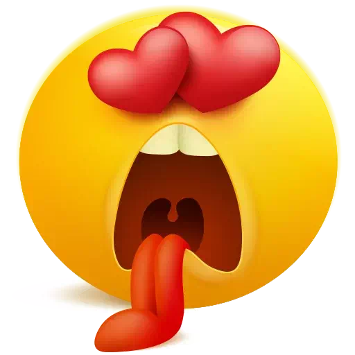 Download PNG image - WhatsApp Heart Eyes Emoji PNG File 