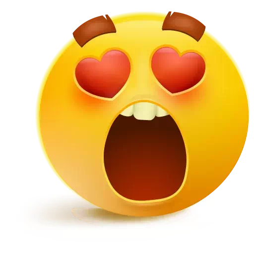 Download PNG image - WhatsApp Heart Eyes Emoji PNG Transparent Image 