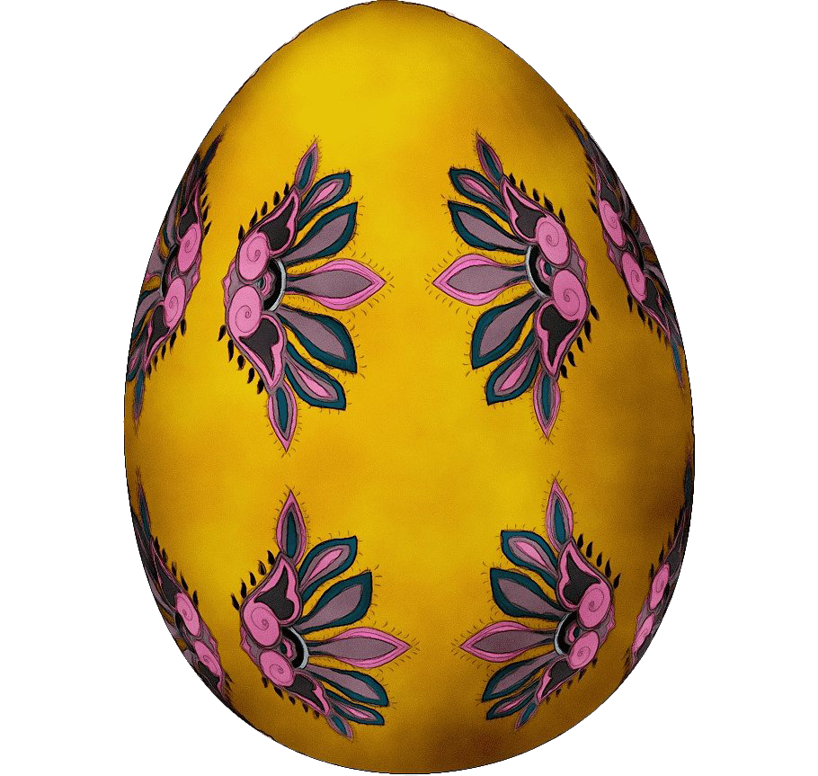 Download PNG image - Yellow Easter Egg PNG Photo 