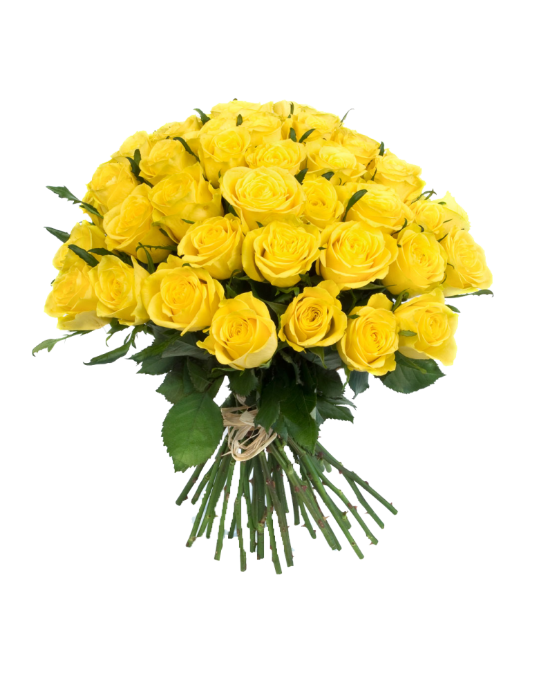 Download PNG image - Yellow Flowers Bouquet Transparent PNG 