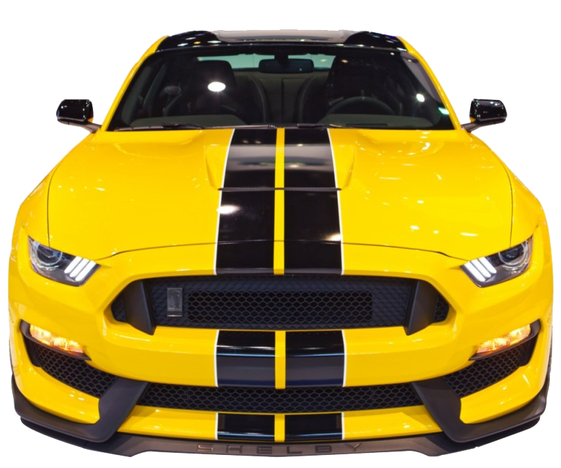 Download PNG image - Yellow Ford Mustang PNG Image 
