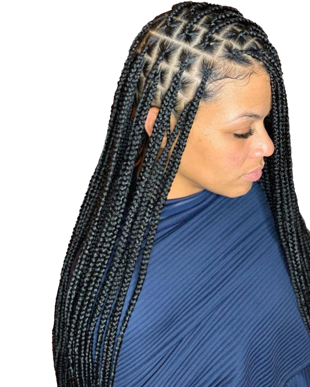 Download PNG image - Braids Hairstyle PNG Transparent Picture 