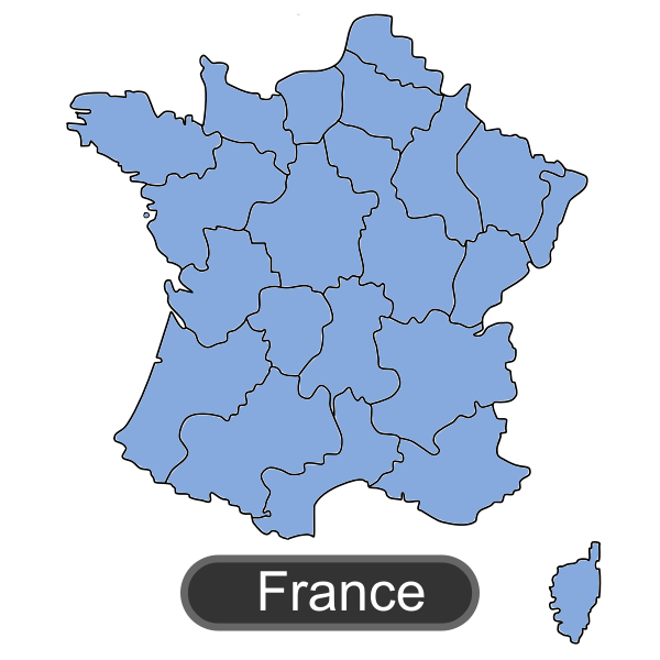 Download PNG image - France Map Vector PNG Picture 